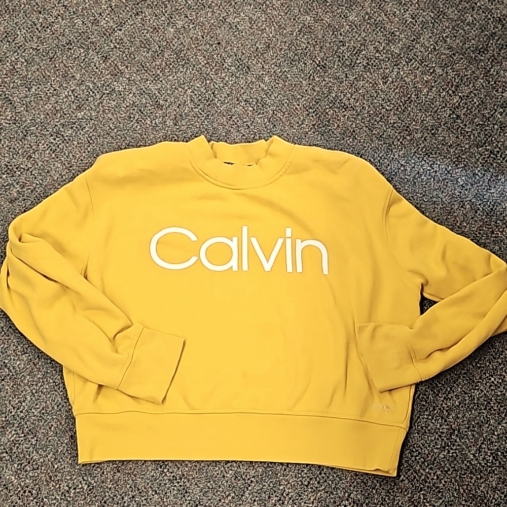 Preloved Calvin Klein cropped sweatshirt XL